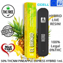 50% THCNM VAPE PINEAPPLE EXPRESS HYBRID 1ml - EL GRINGO